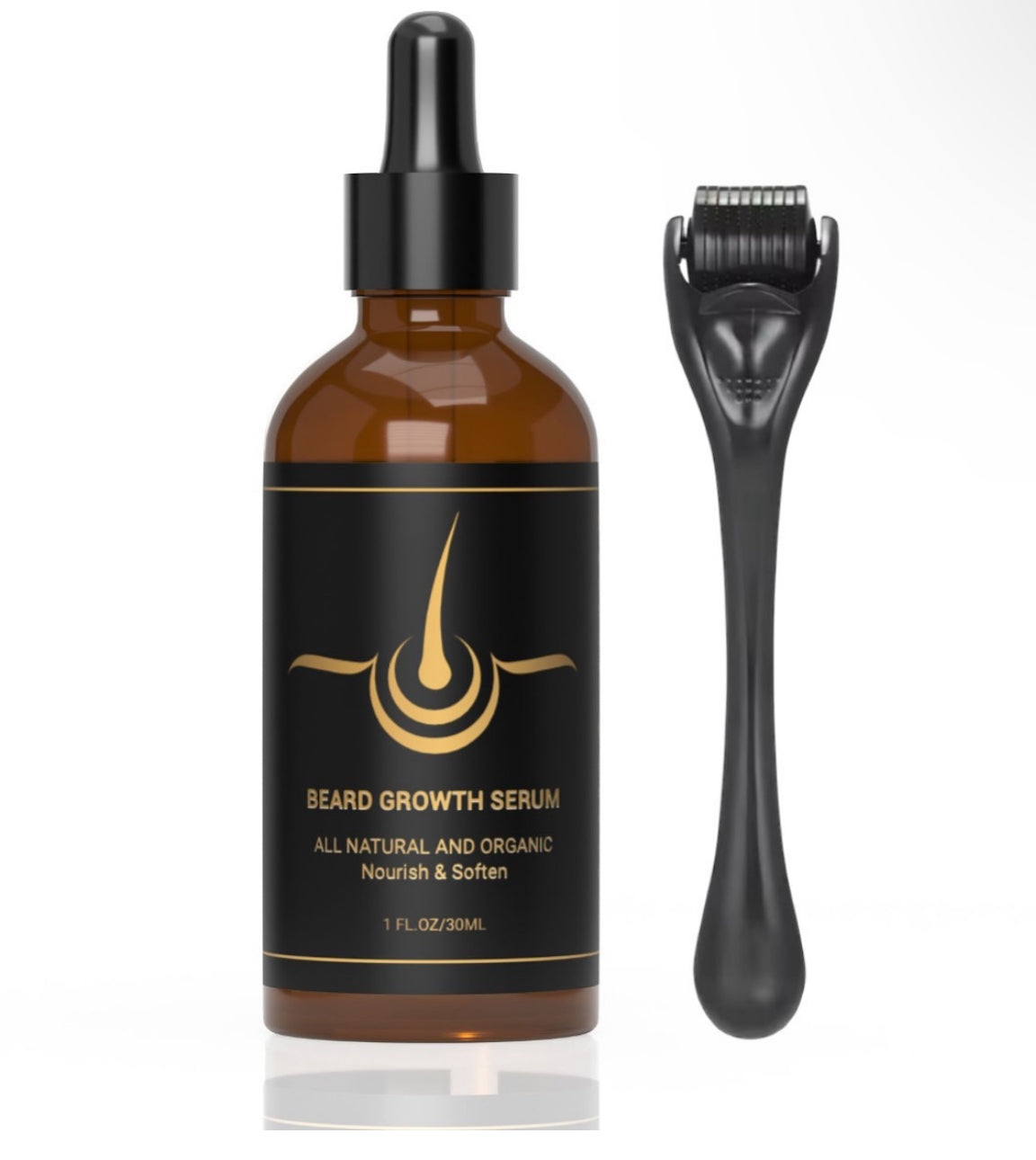 Beard Growth serum Gotero y derma Roller